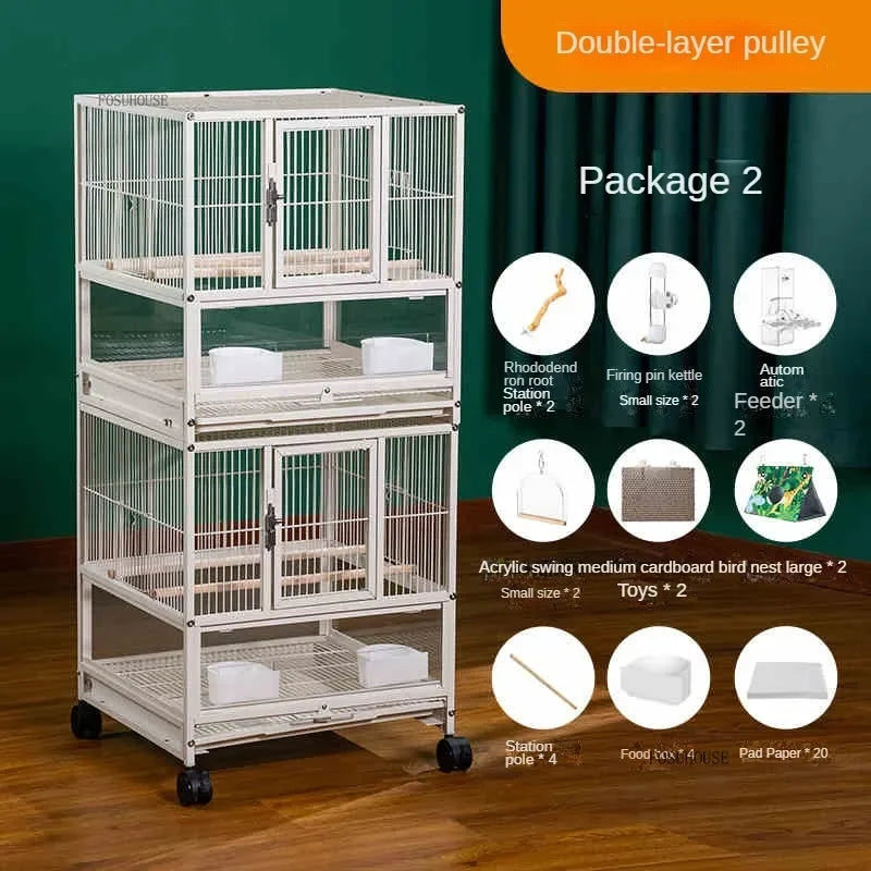 Multi-Layer Stacked Iron Bird Cage