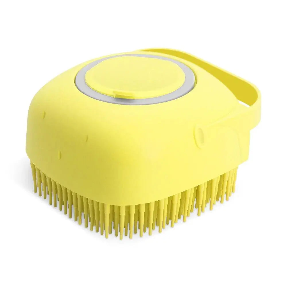 Pet Bathing Shampoo Brush – Soft Silicone Dog & Cat Grooming Scrubber