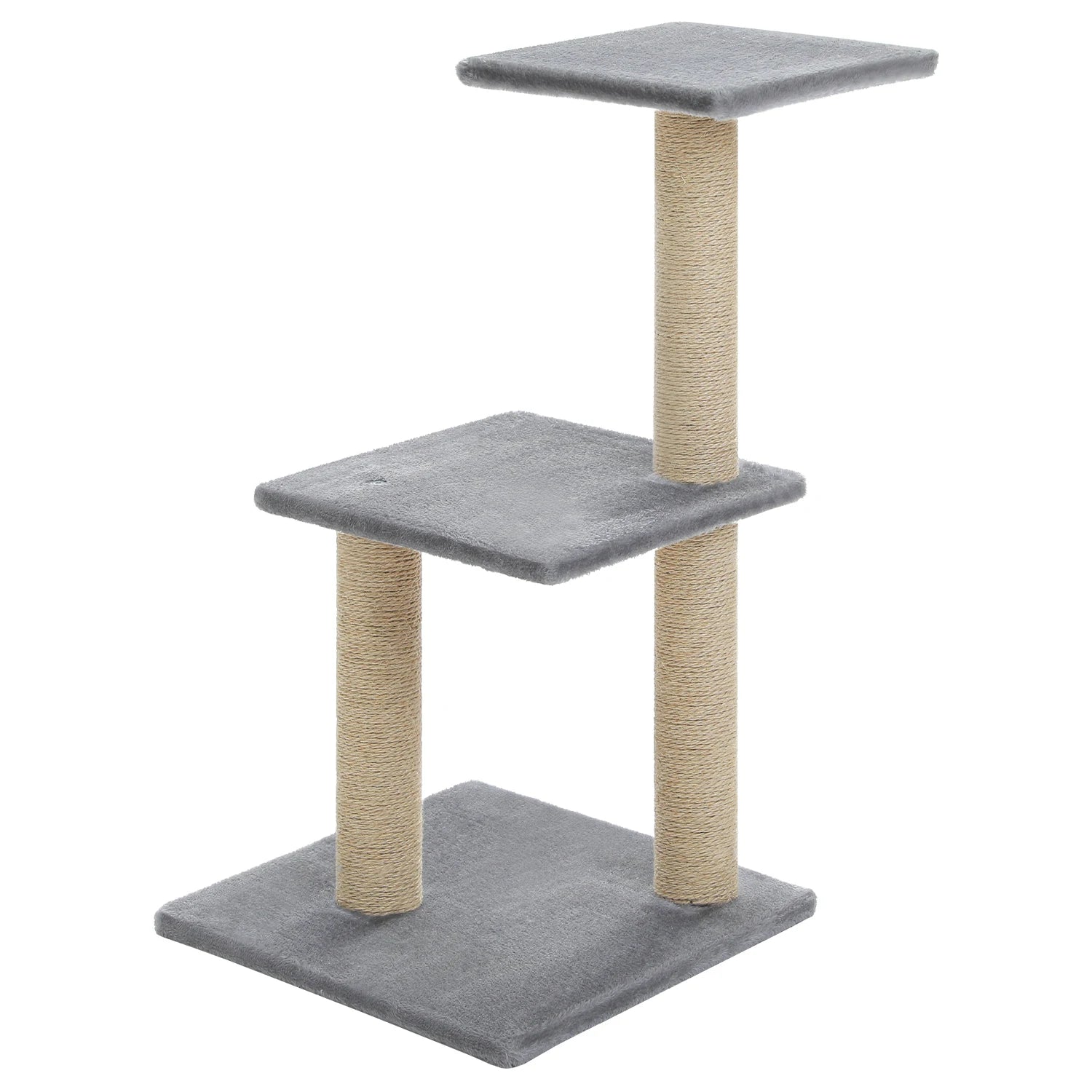 Cat Tree Tower with Scratching Posts, Hammock & Removable Top Perch