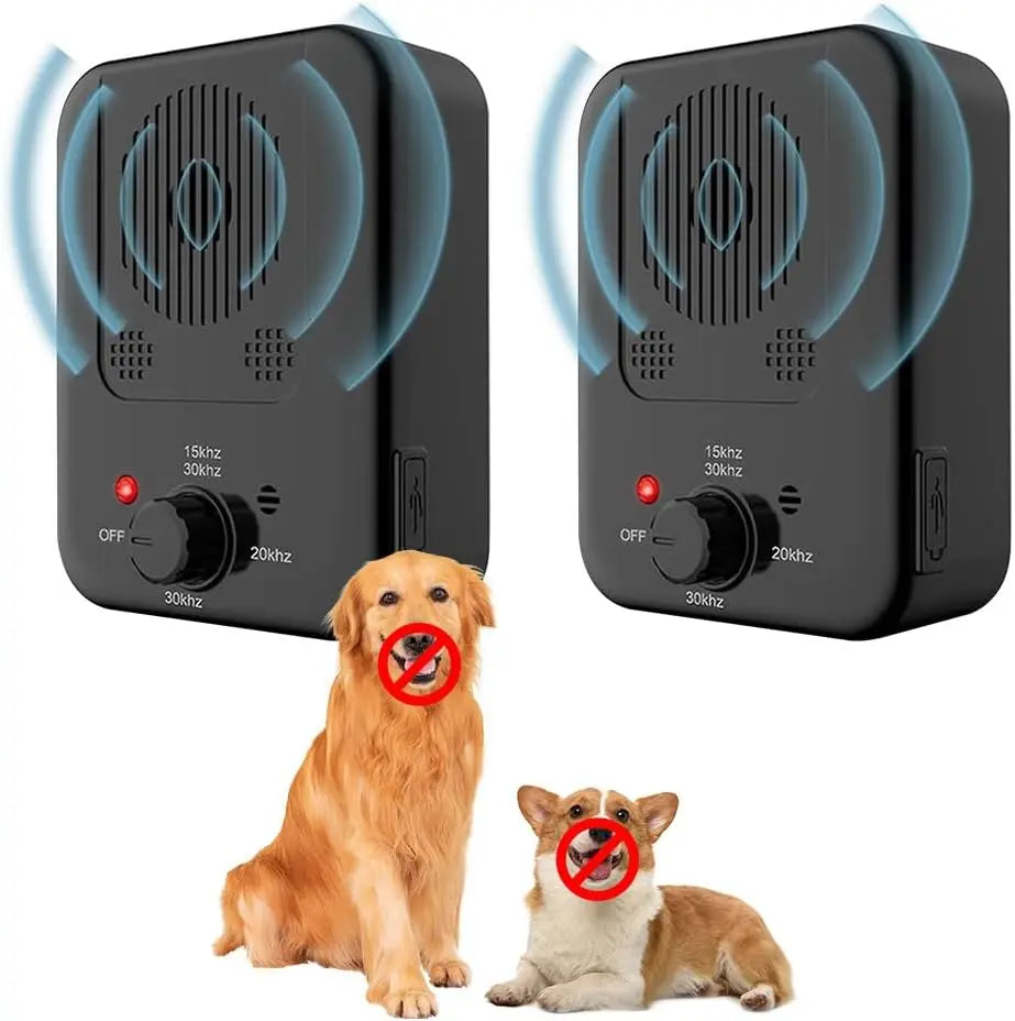 Rechargeable Ultrasonic Anti-Barking Device with 3 Modes for Indoor & Outdoor Use