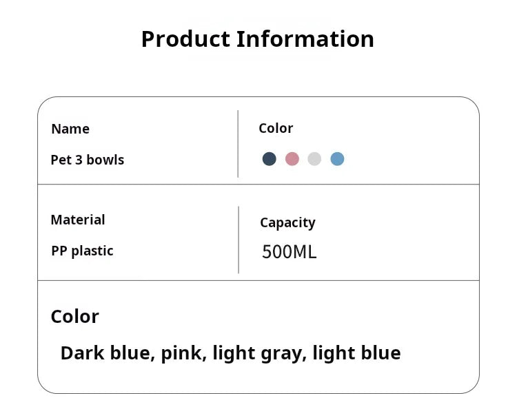 3-in-1 Tilted Pet Bowl Set with Gravity Water Feeder