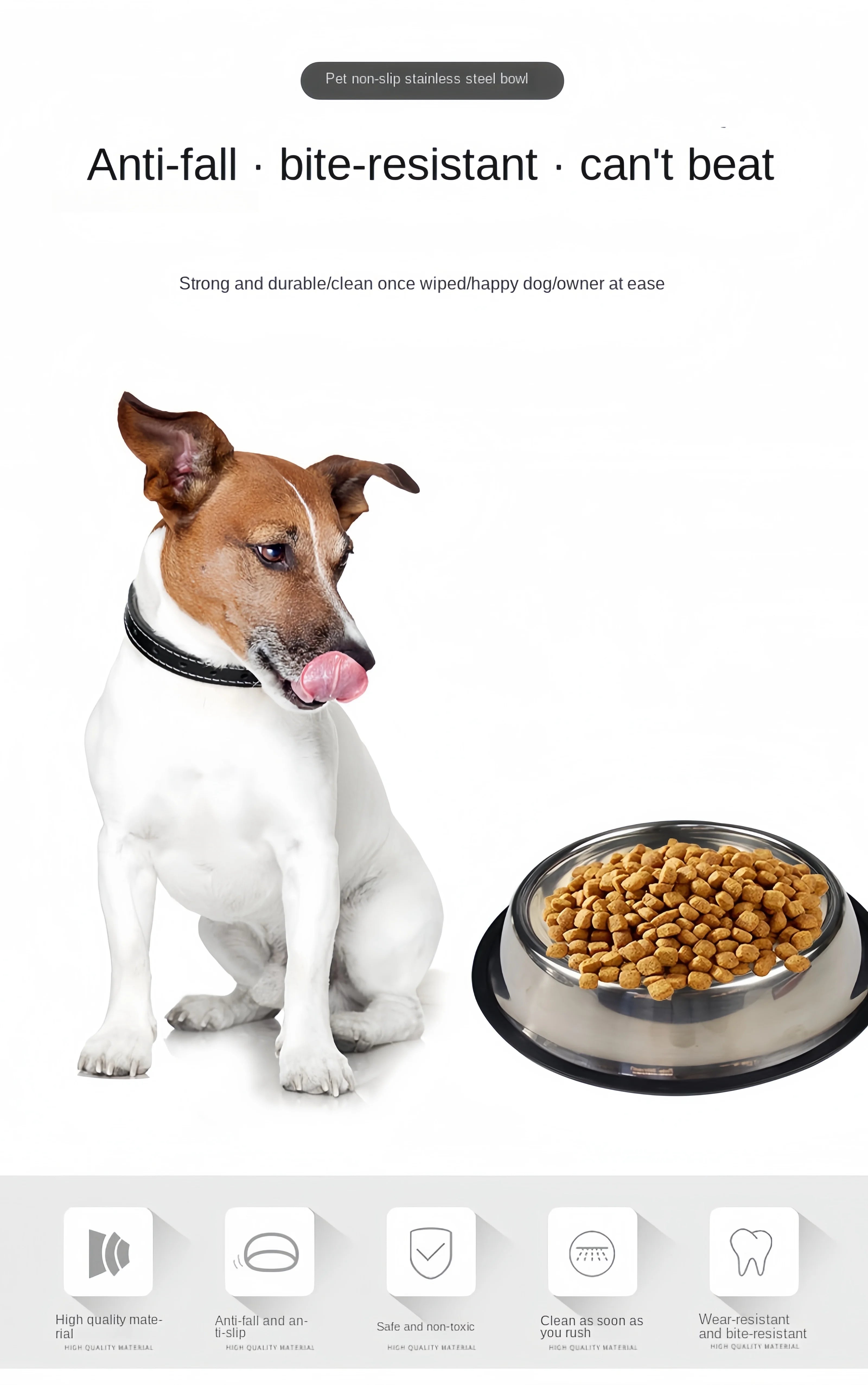 Stainless Steel Pet Feeding Bowl