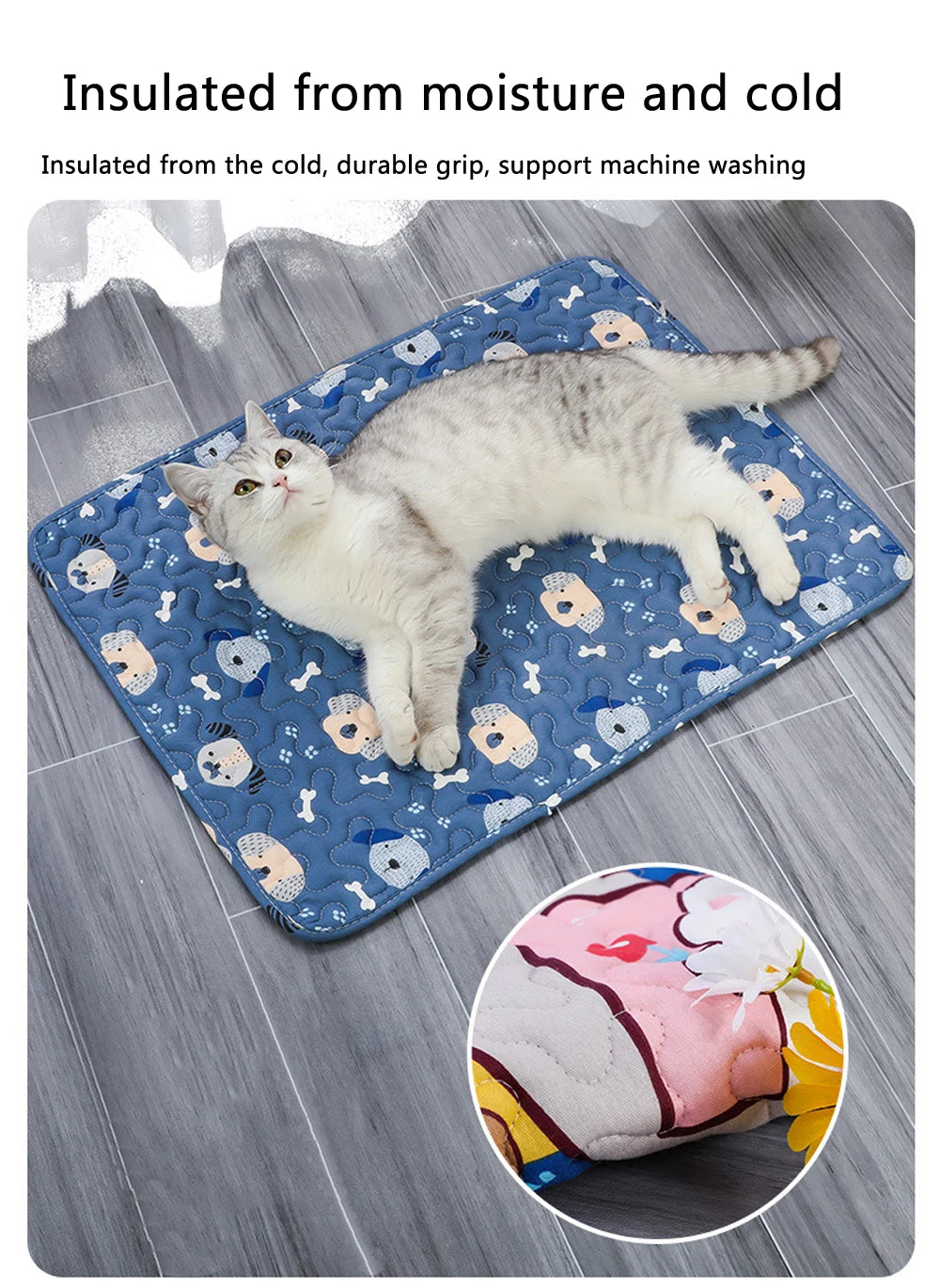 Moisture-Proof Cooling Pet Mat – Breathable Sofa Cushion for Dogs & Cats