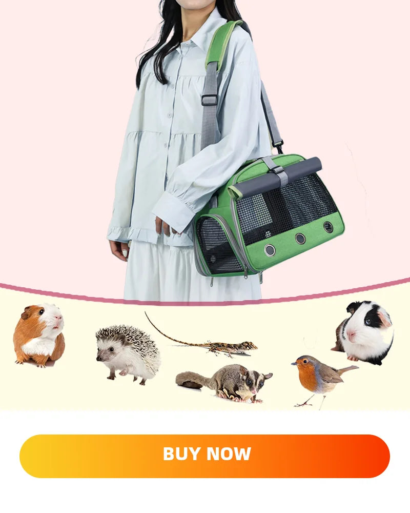 Foldable Double-Shoulder Bird Carriers