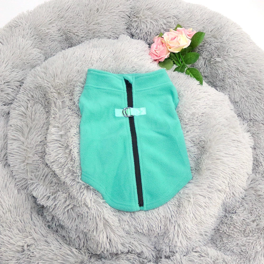 Winter Fleece Dog Jacket, Warm Coat for Small & Medium Dogs, Puppies, and Cats