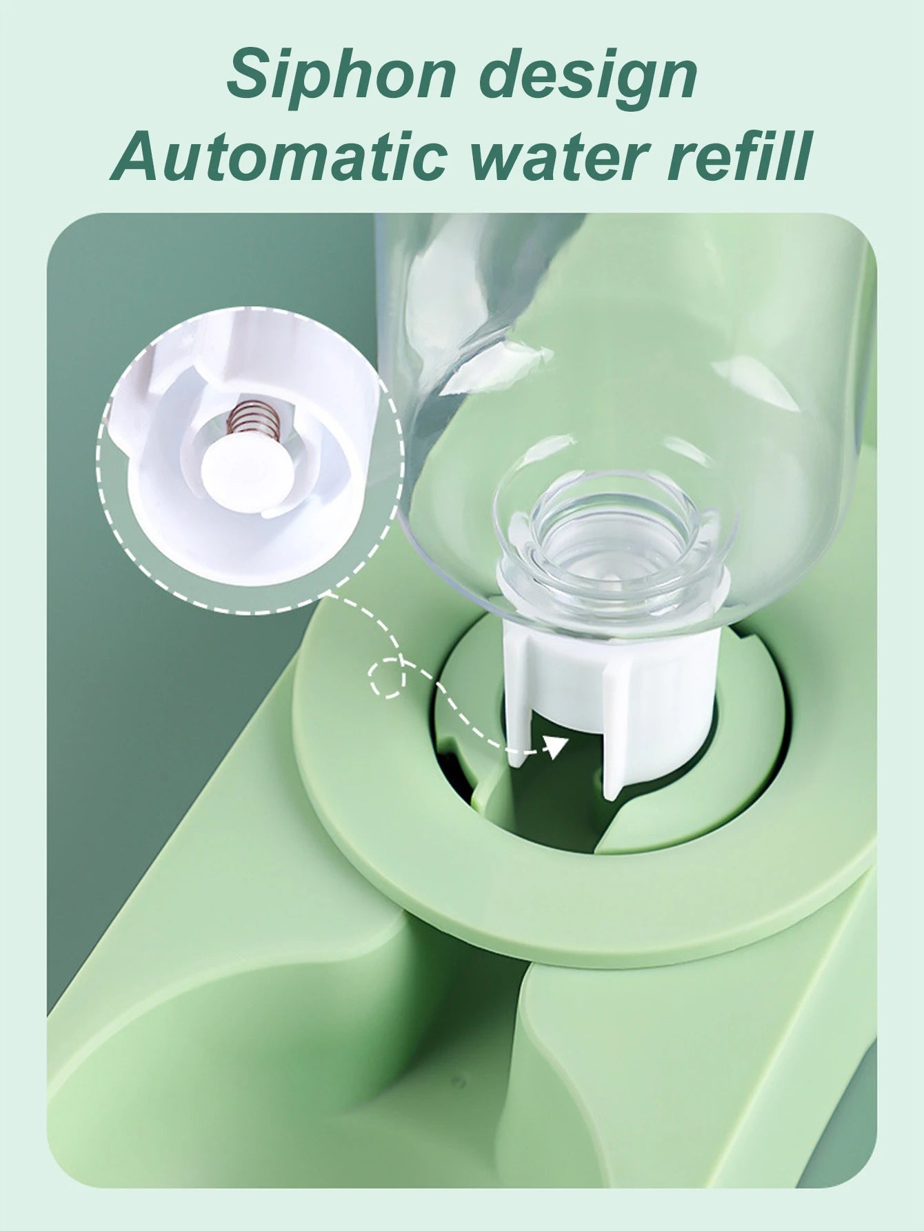 All-in-One Raised Food Bowl & Water Dispenser for Small Pets