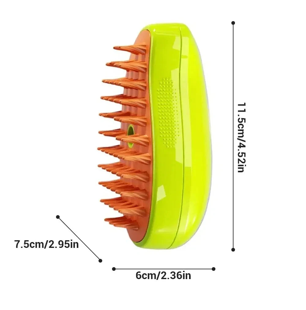 3-in-1 Electric Steam Grooming Brush