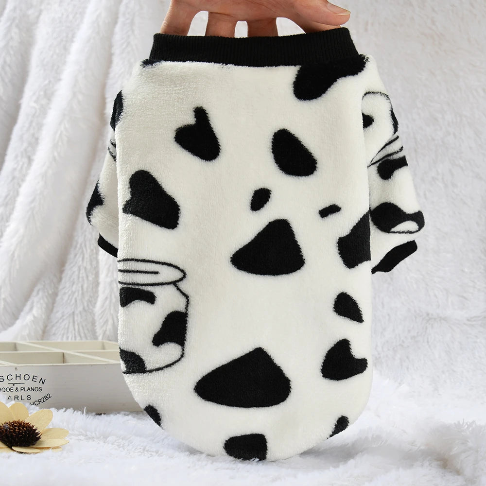 Warm Fleece Pet Sweater Vest for Small & Medium Dogs, Winter Coat for Cats