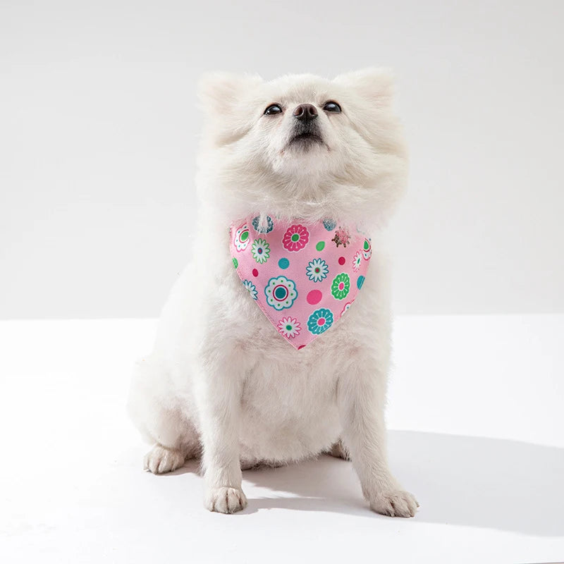 Adjustable Dog Bandana Collar, Pet Scarf for Small, Medium & Large Dogs and Cats