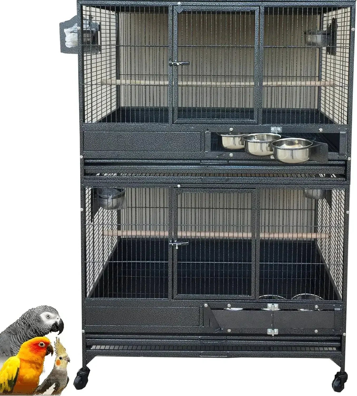 Extra-Large Heavy-Duty Breeder Bird Cage