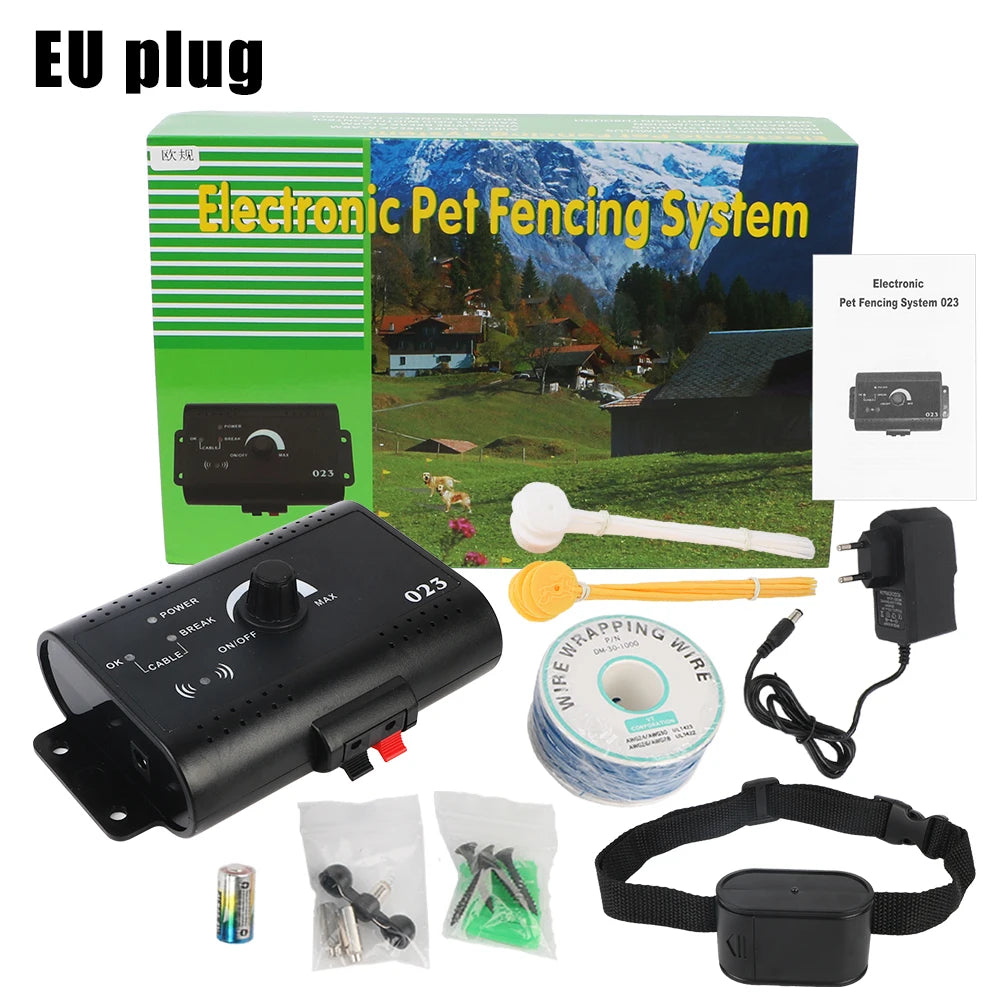 Electronic Pet Fence System with Waterproof Training Collar – Wireless Containment for Dogs