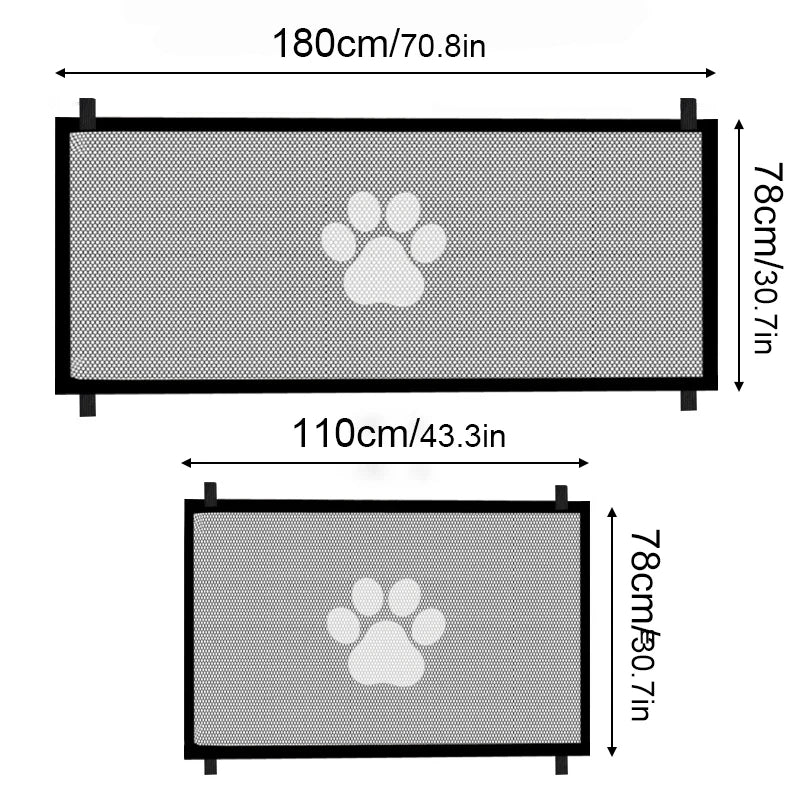 Portable Mesh Pet Safety Barrier