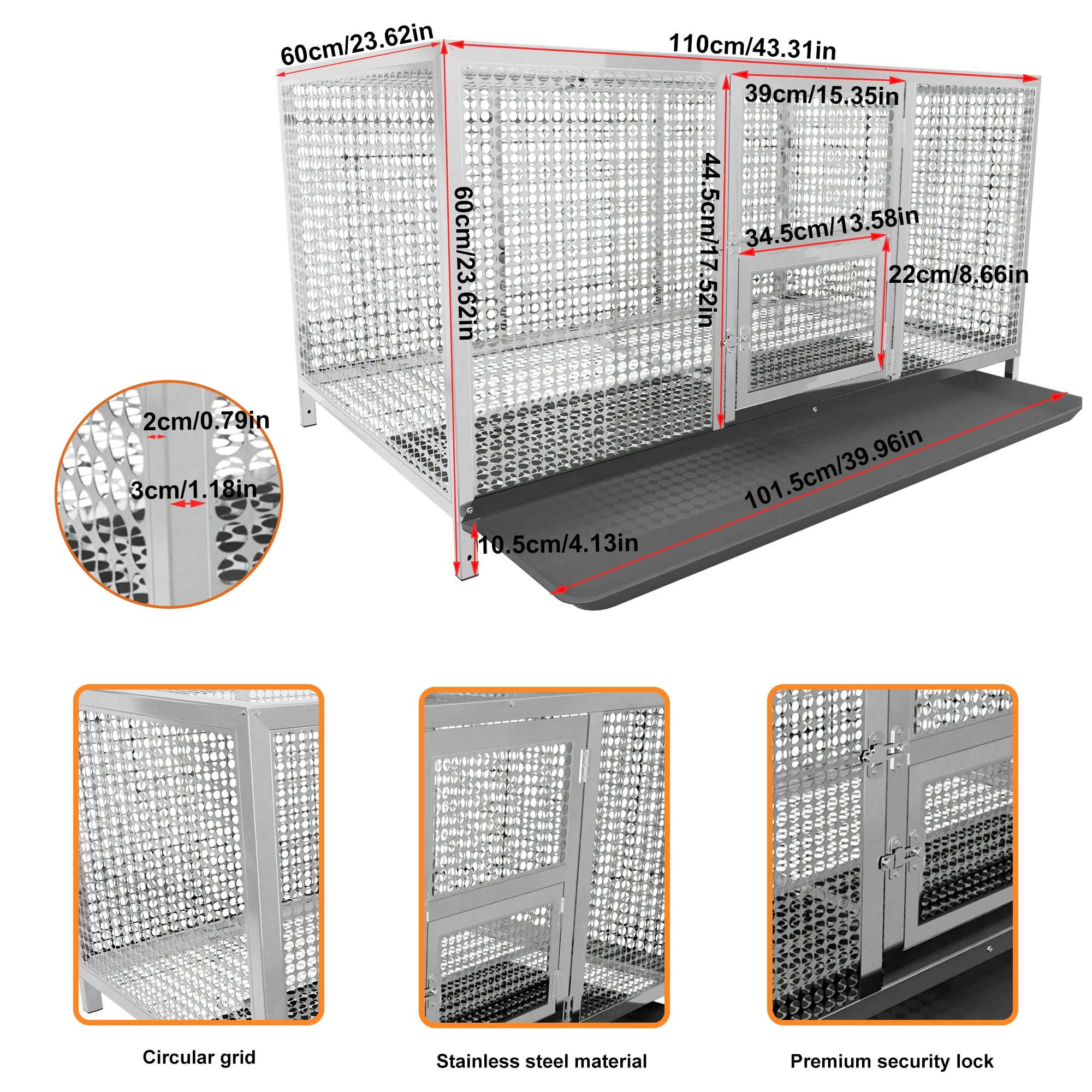 Heavy-Duty Stainless Steel Chicken Coop