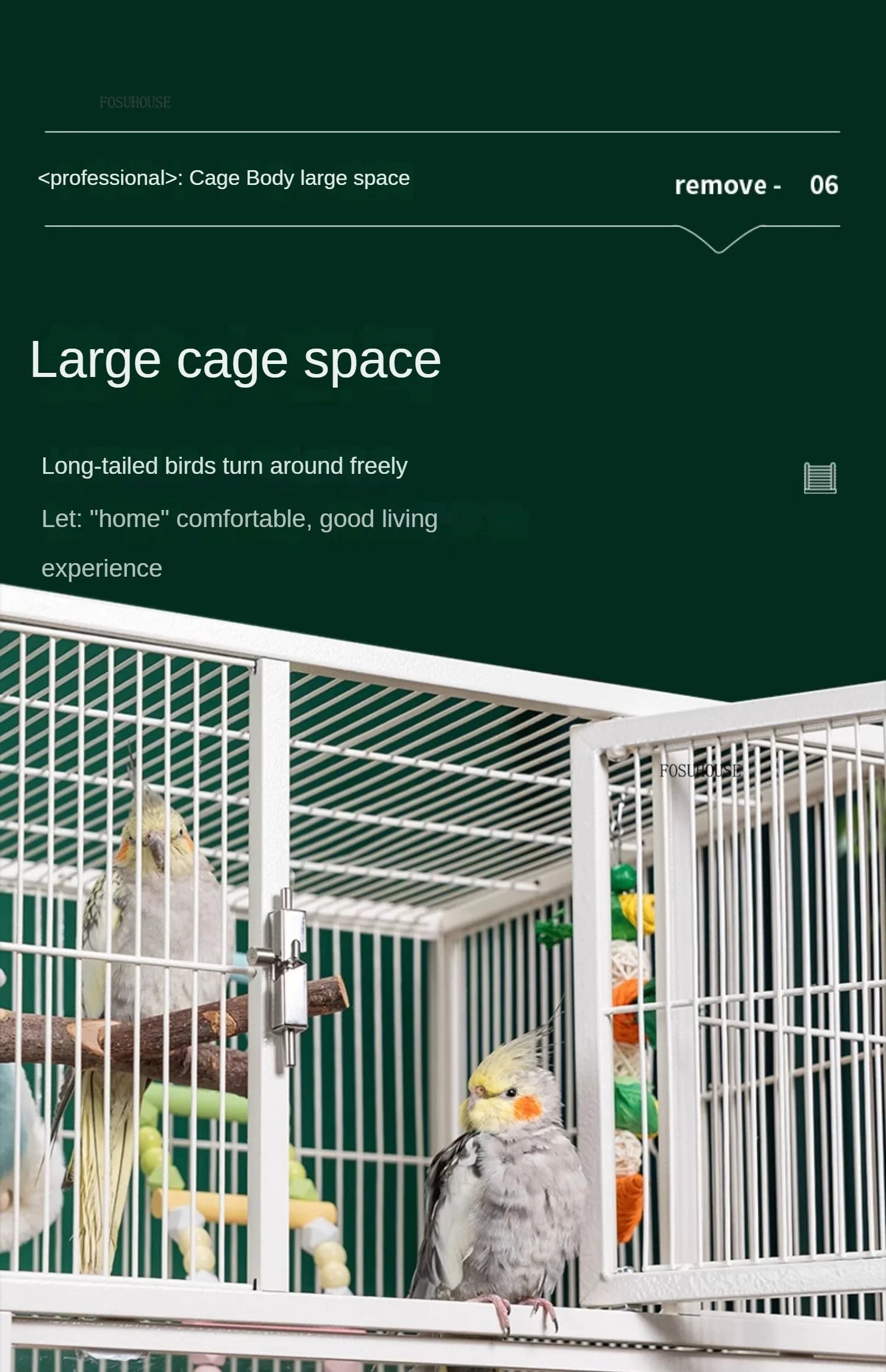 Multi-Layer Stacked Iron Bird Cage