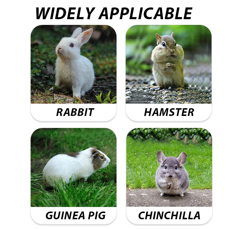 Rabbit Hay Bag Feeder Pouch Hanging Dispenser for Small Animals