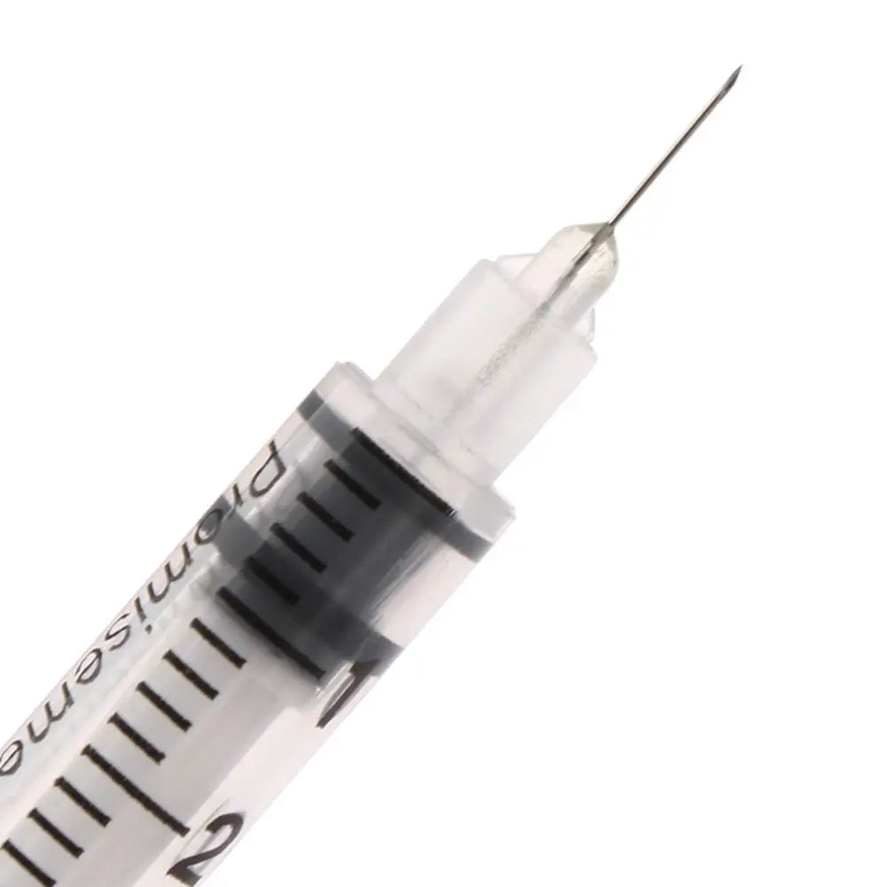 10pcs 1ml Disposable Veterinary Syringes with Needles, Sterile Insulin Syringes for Pets & Farm Animals