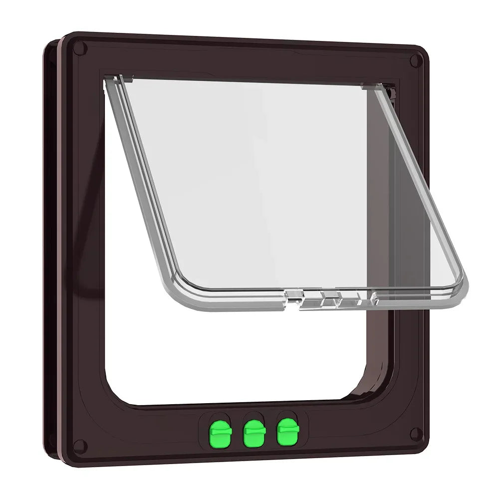 Pet Flap Door with 4-Way Security Lock