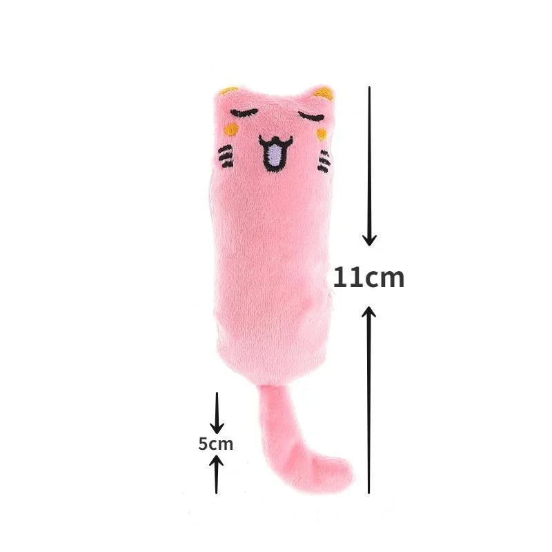 Rustling Catnip Plush Toy – Teeth Grinding Pillow Toy for Kittens & Cats