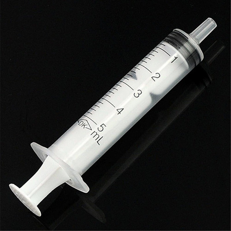 10pcs Disposable 5ml Plastic Syringes (No Needle) for Pet Feeding & Lab Use