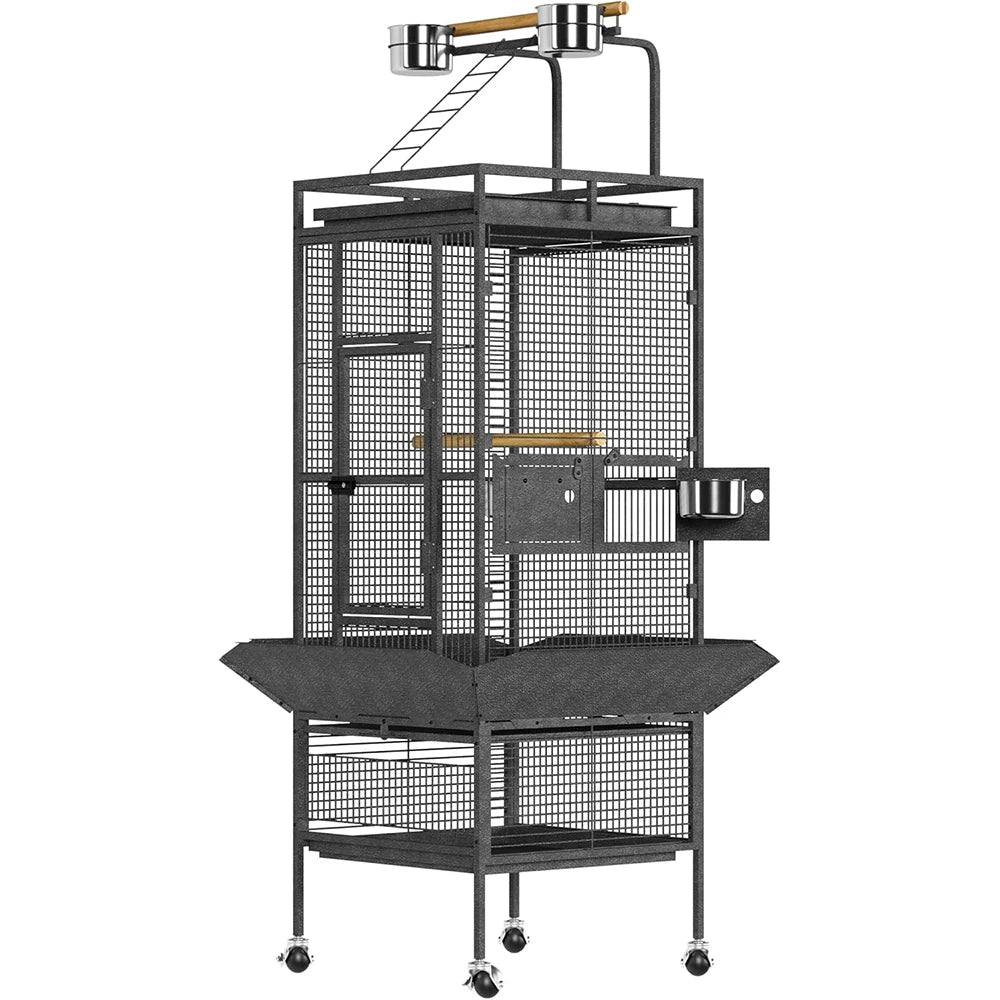 Large Parrot Cage with Rooftop Playground