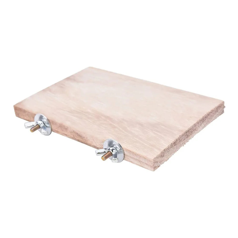 Wooden Jumping Platform & Perch Toy — Cage Accessory for Birds, Hamsters & Gerbils