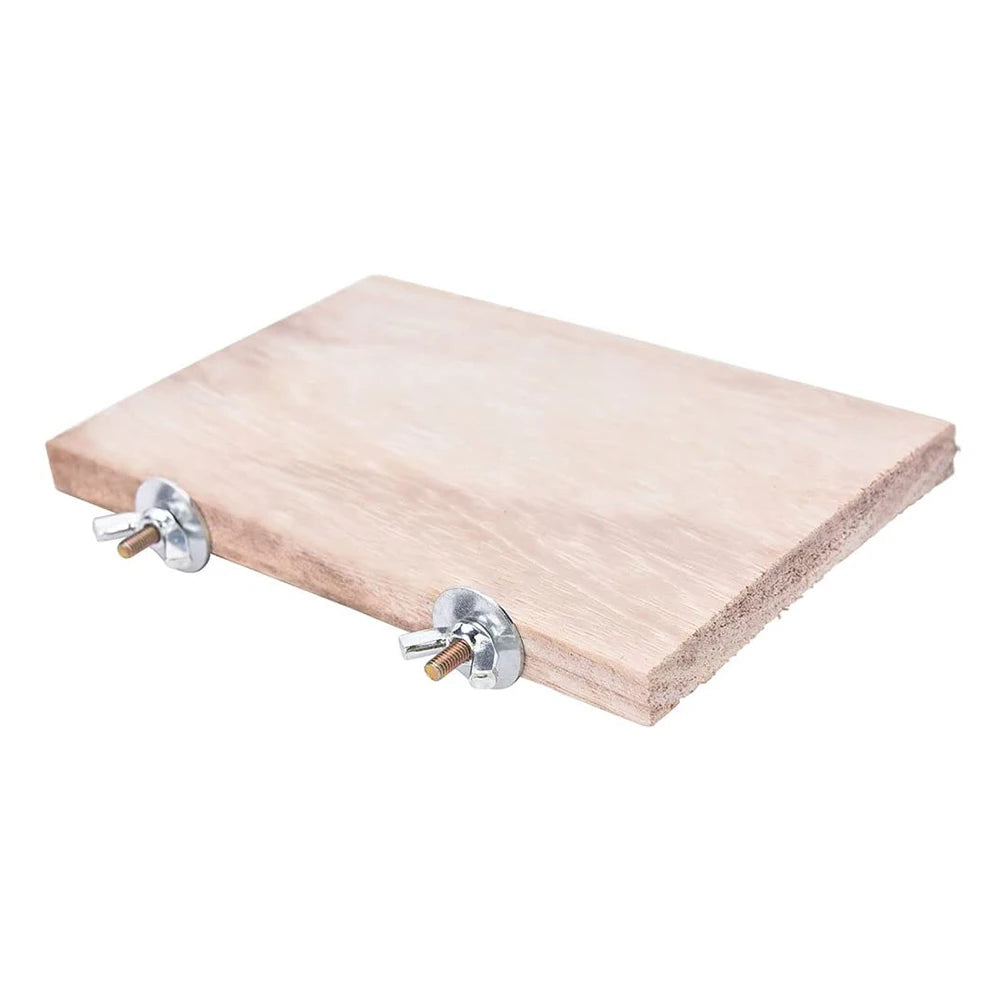 Wooden Jumping Platform & Perch Toy — Cage Accessory for Birds, Hamsters & Gerbils