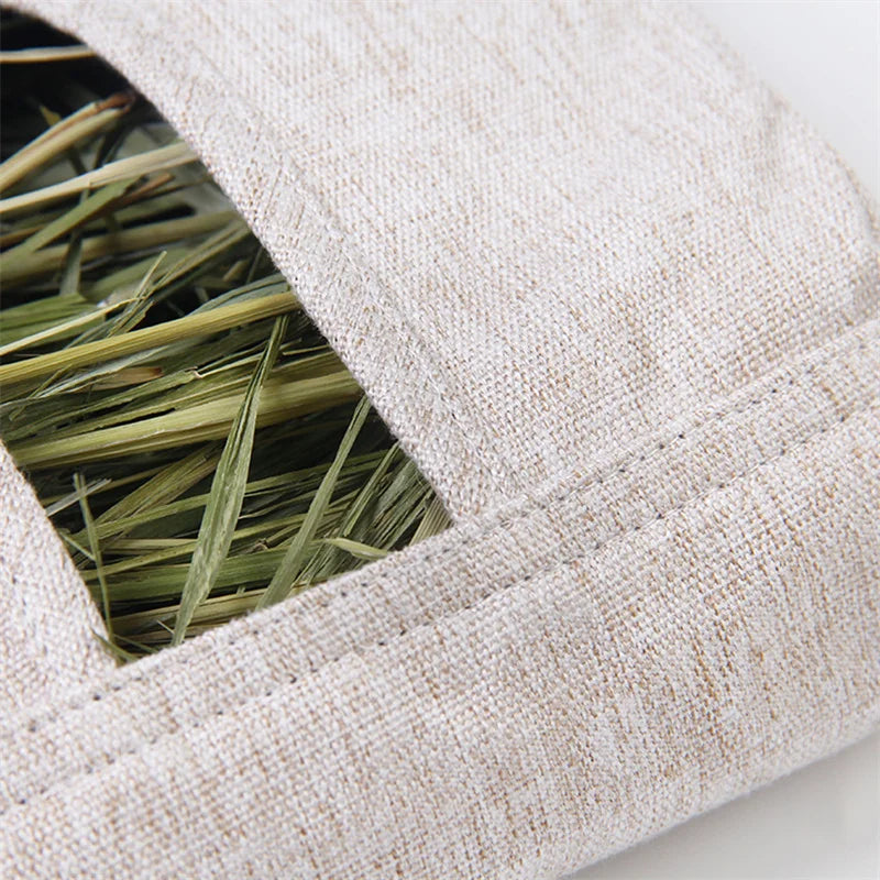 Hanging Hay Bag Feeder for Rabbits, Guinea Pigs & Small Pets