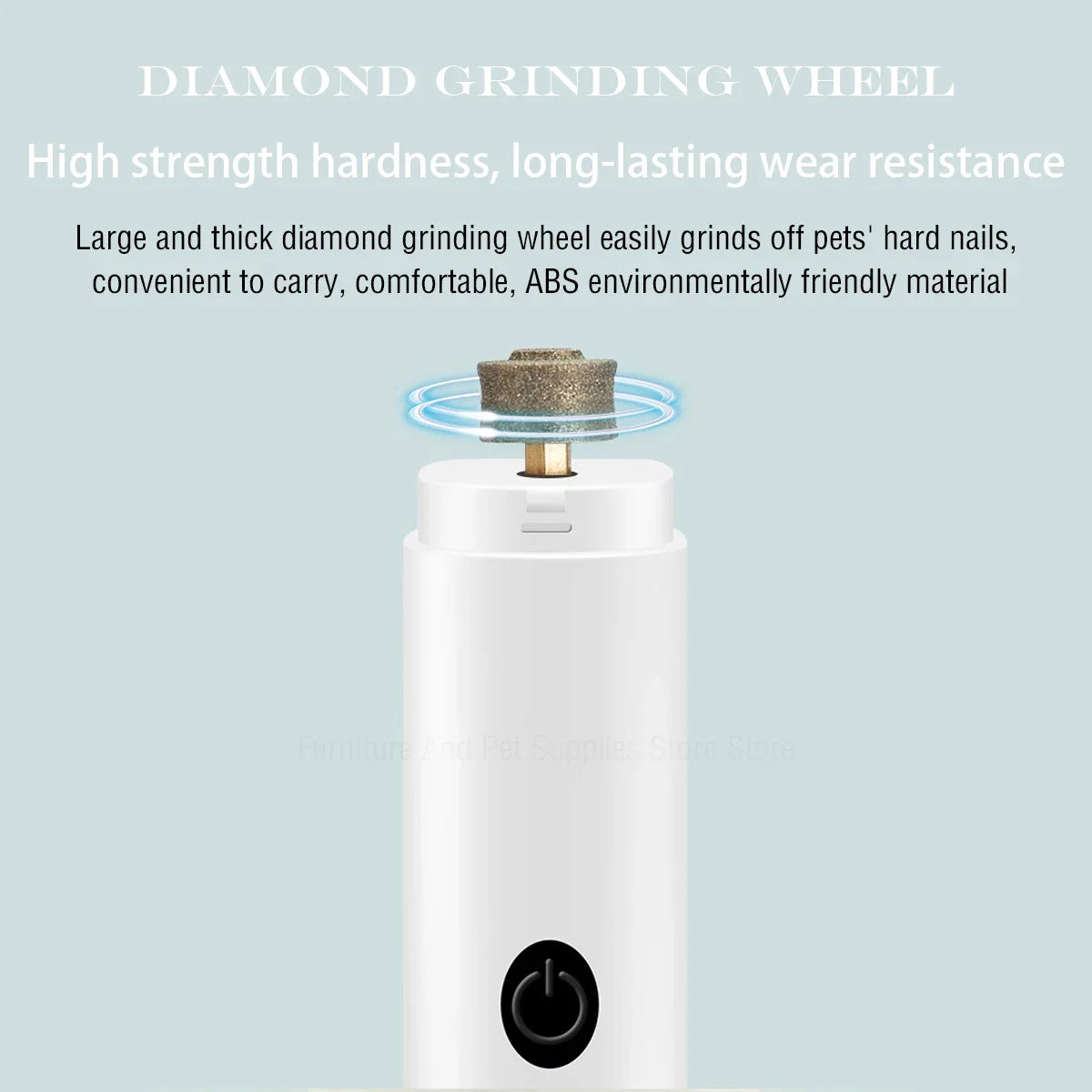 Rechargeable Electric Pet Nail Grinder with LED Light, Quiet Nail Clippers for Dogs & Cats