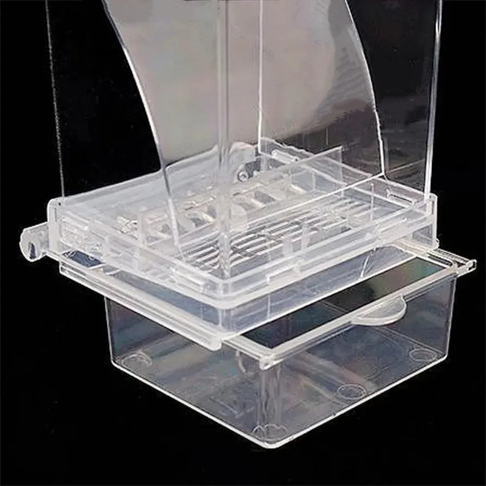 Large Capacity Splash-Proof Automatic Bird Feeder for Small Parrots