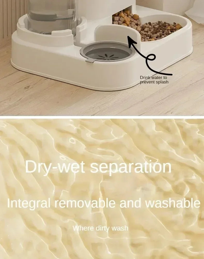 Automatic Pet Feeder with Water Fountain
