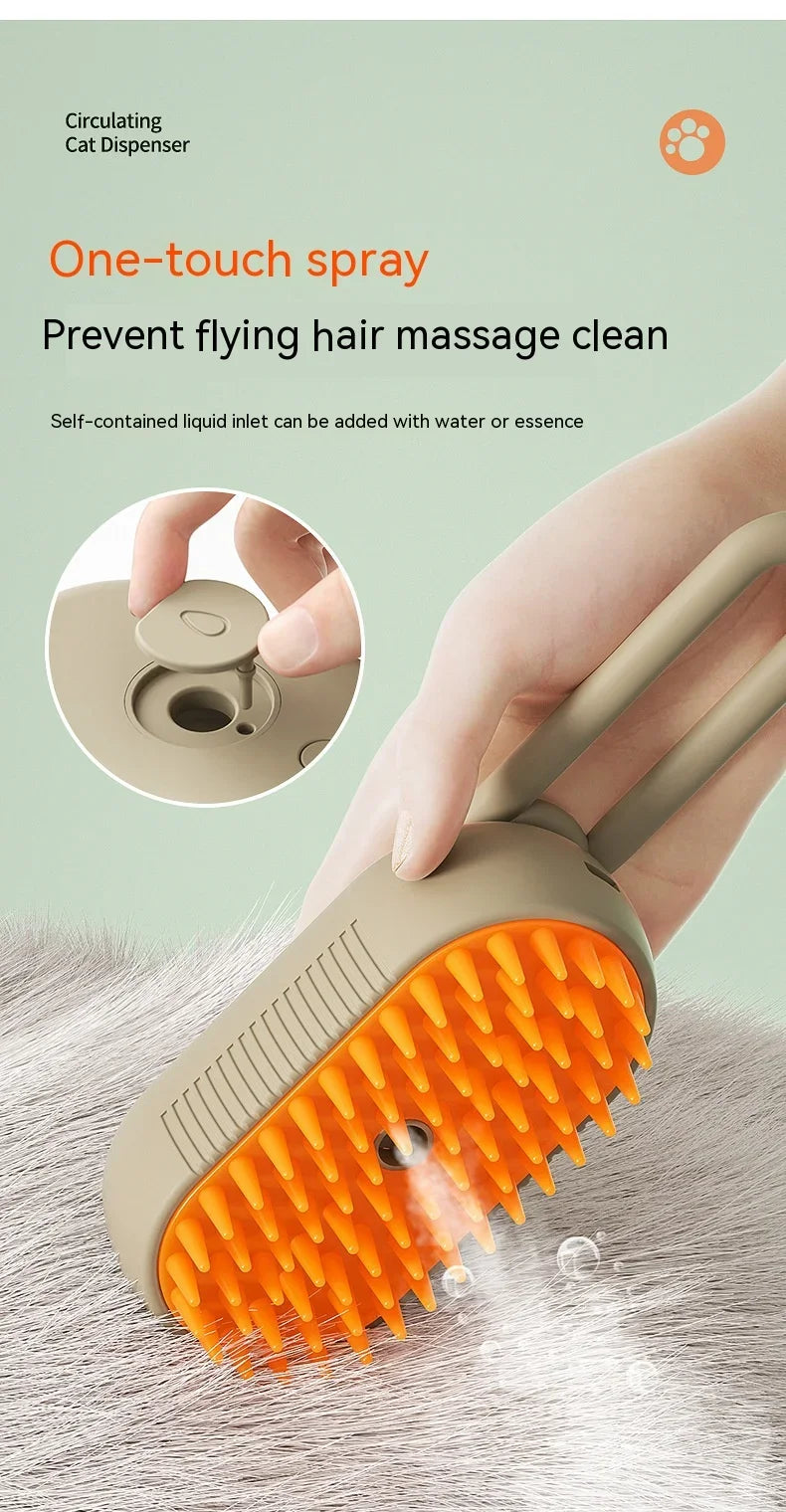 3-in-1 Electric Steam Grooming Brush
