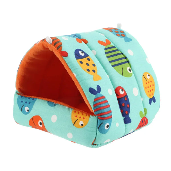 Cartoon Small Pet Sleeping Bed & Warm Nest for Winter