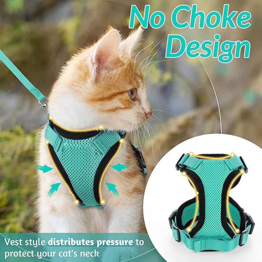 Escape-Proof Cat Harness & Leash Set