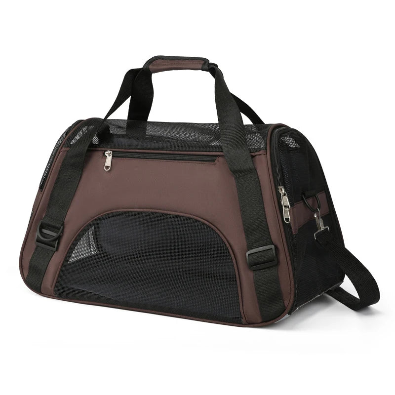 Portable Foldable Pet Carrier Bag, Travel Handbag for Small Dogs, Cats & Puppies