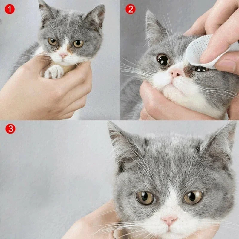 Pet Eye Cleaning Wipes, Tear Stain Remover for Dogs & Cats