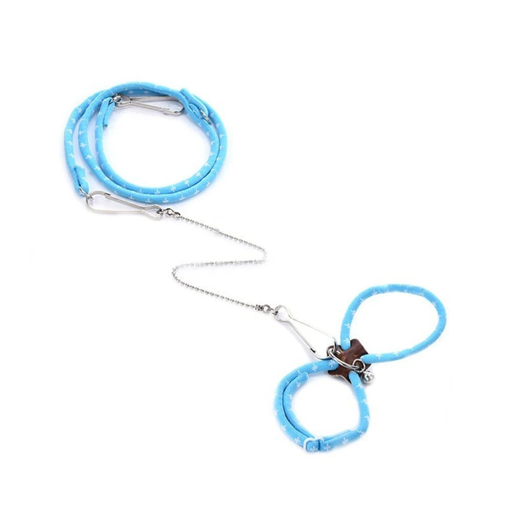 Adjustable Soft Harness & Leash for Small Pets and Birds