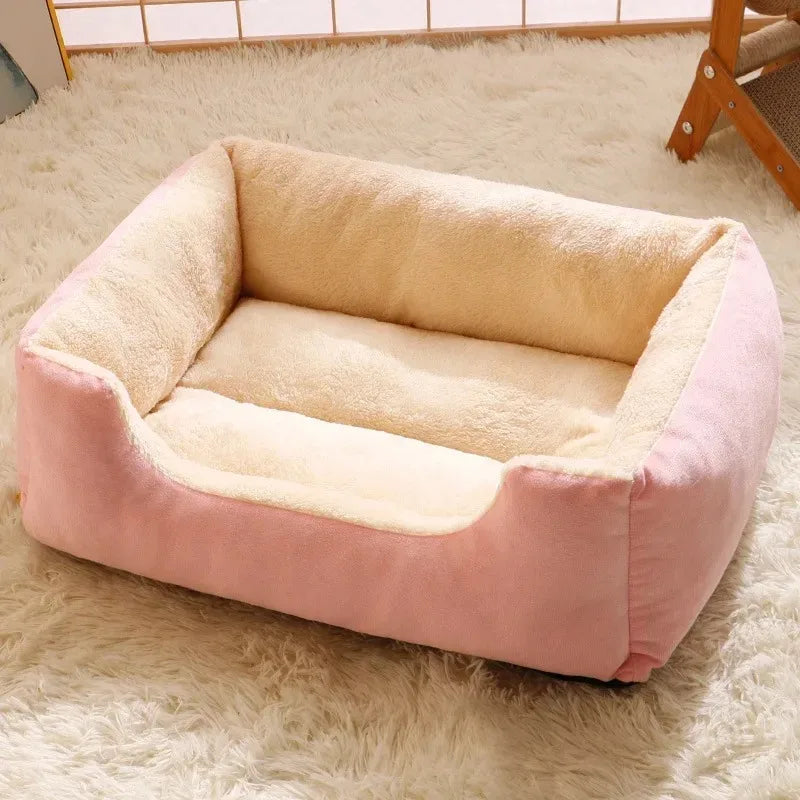 Soft Pet Bed for Cats & Small Dogs — Cozy Cushion Basket House