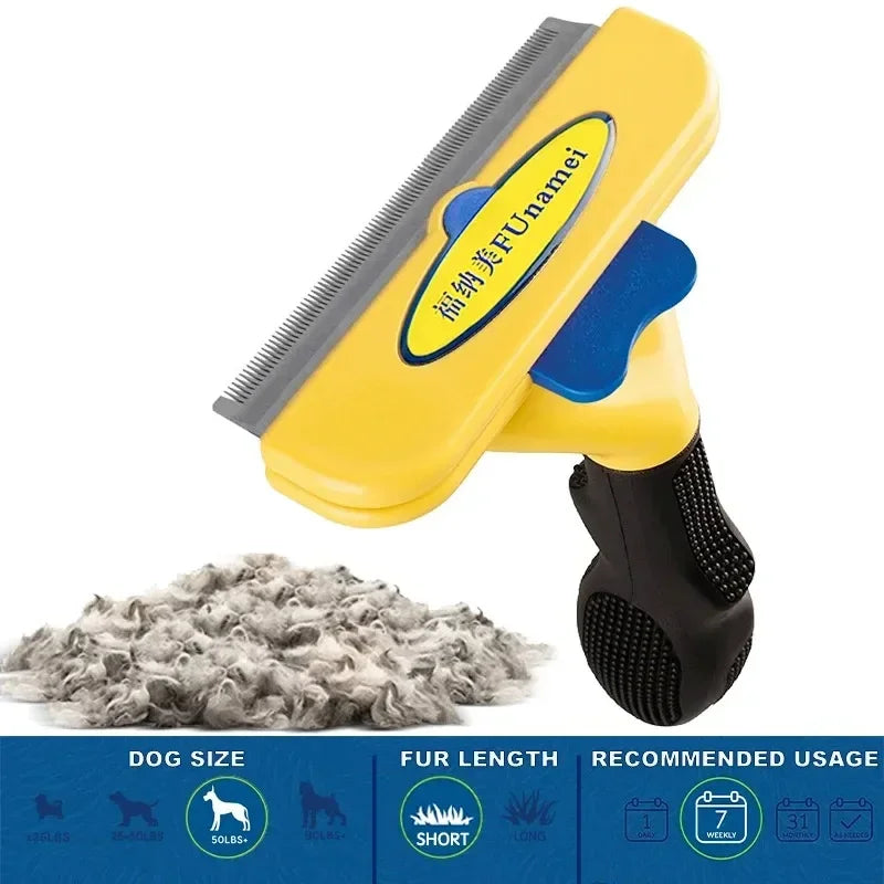 Large Pet Grooming Comb – Hair Remover & Massage Brush for Dogs and Cats