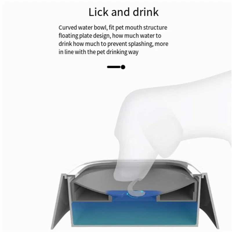 Anti-Spill Floating Pet Water Bowl