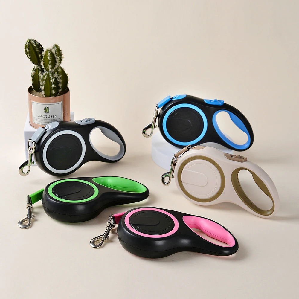 Retractable Dog Leash — Outdoor Hiking Lead for Small & Large Pets