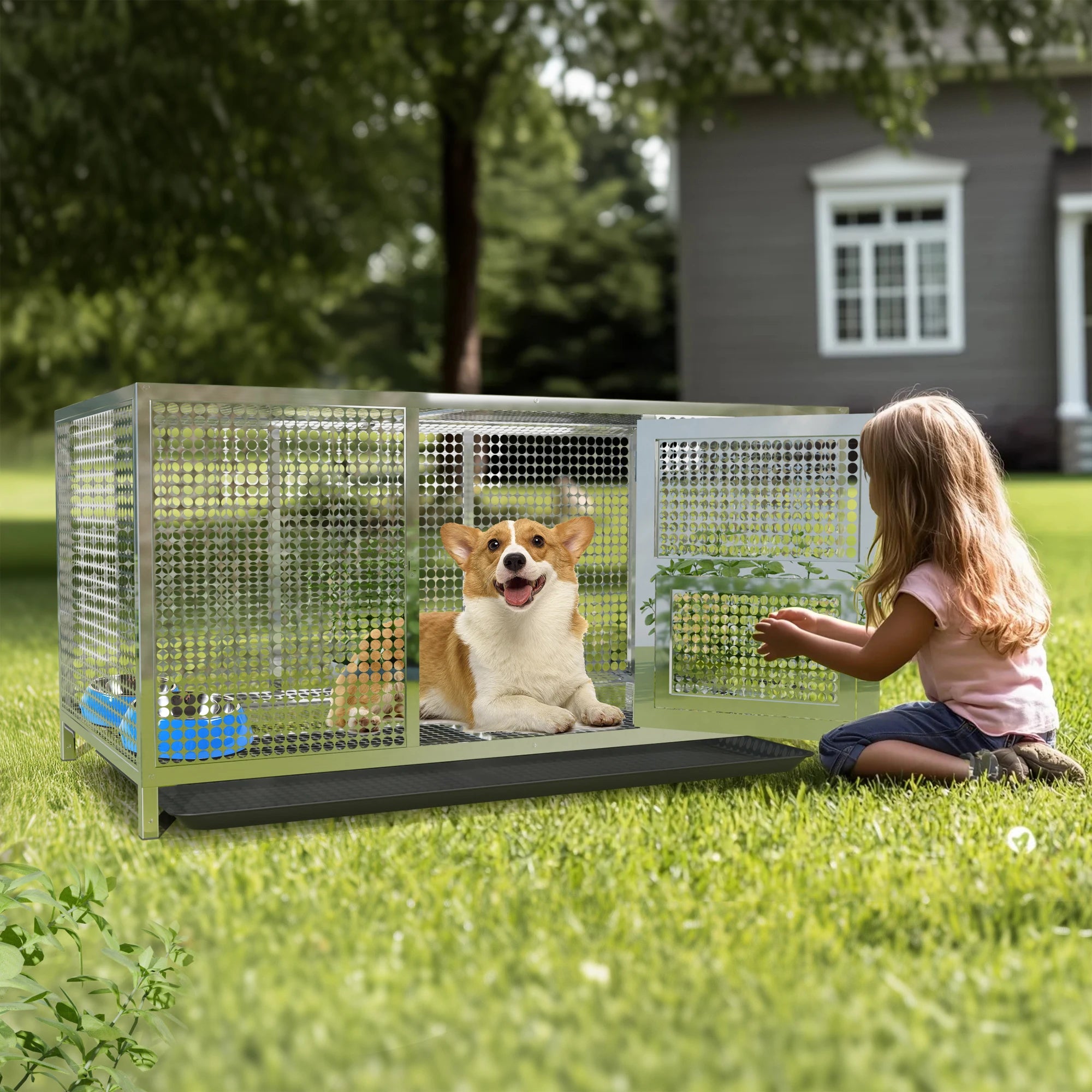 Heavy-Duty Stainless Steel Chicken Coop