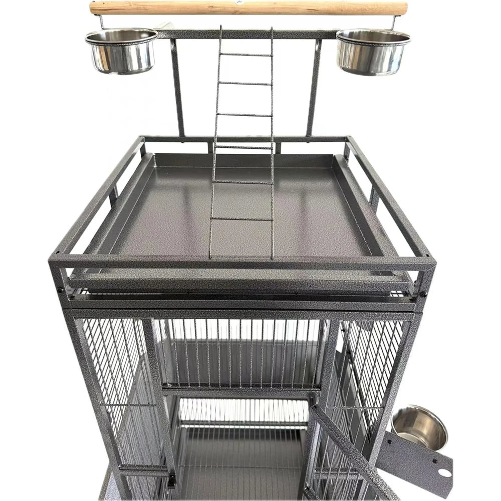 Large Parrot Cage with Rooftop Playground