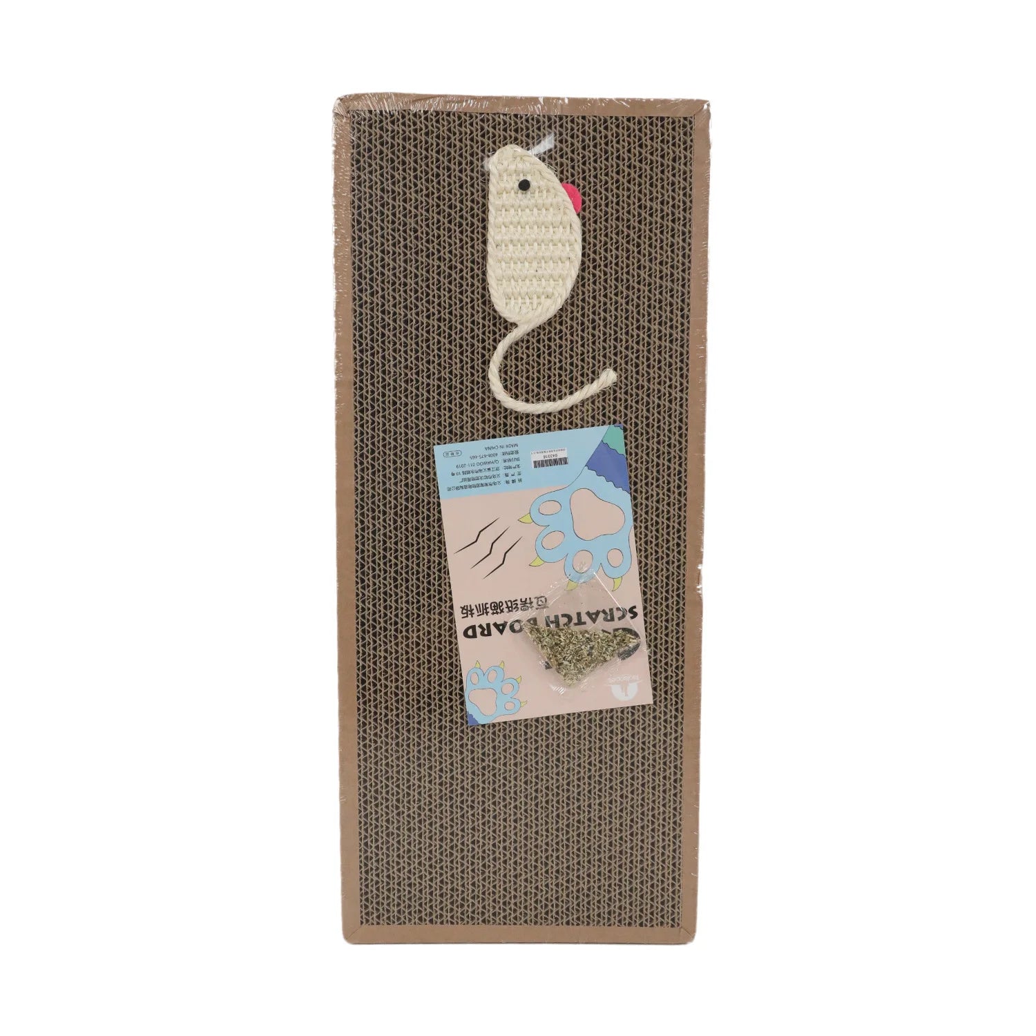 Oval Cat Scratching Board – Corrugated Paper Claw Toy & Furniture Protector