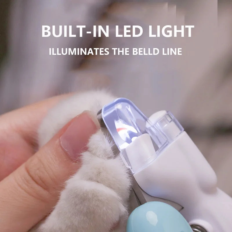 Professional Pet Nail Clippers with LED Light - for Dogs, Cats & Small Animals