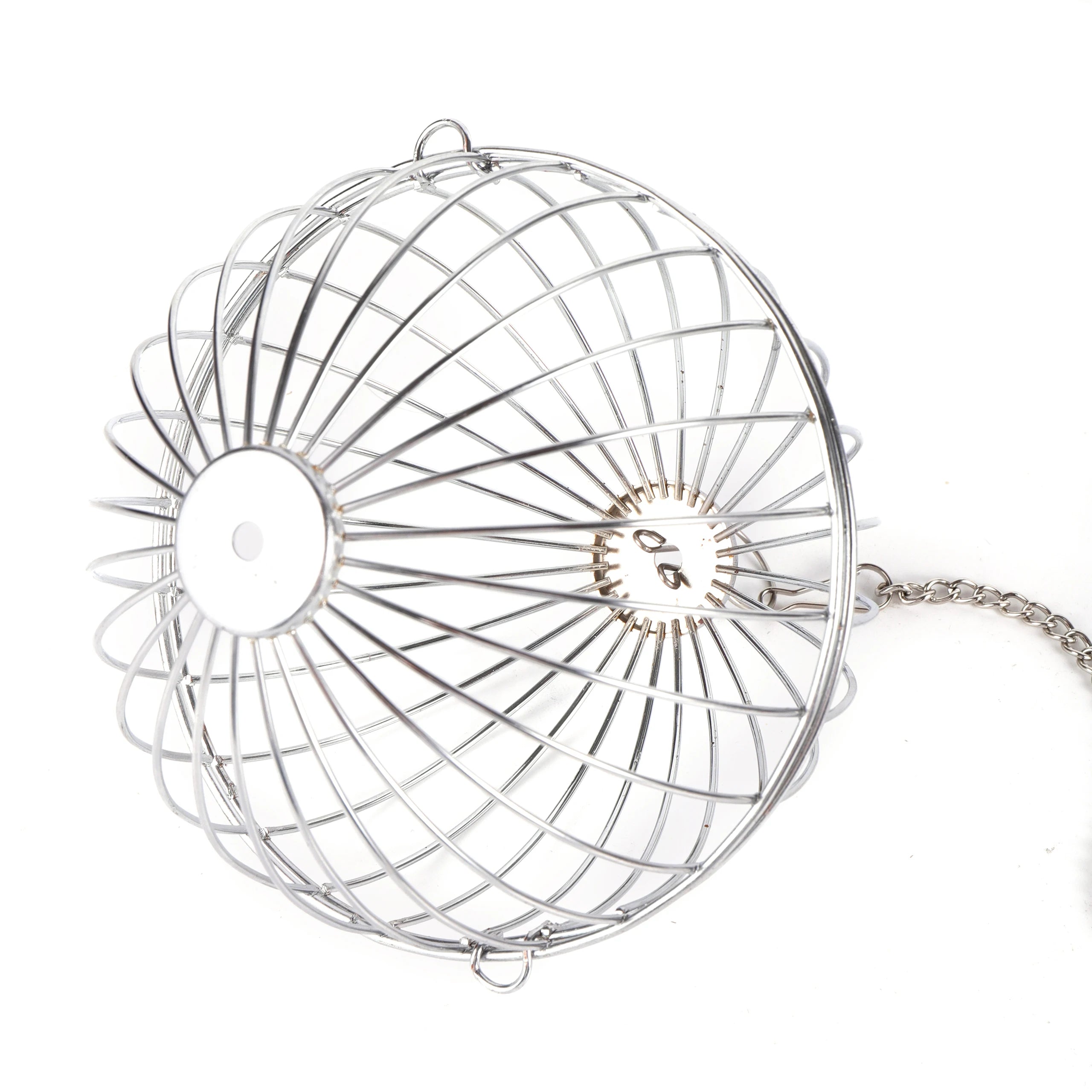 Hanging Parrot Foraging Ball – Stainless Steel