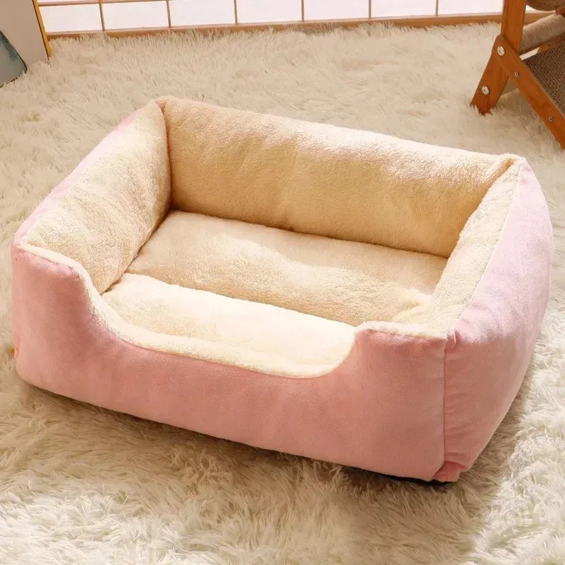 Soft Pet Bed for Cats & Small Dogs — Cozy Cushion Basket House