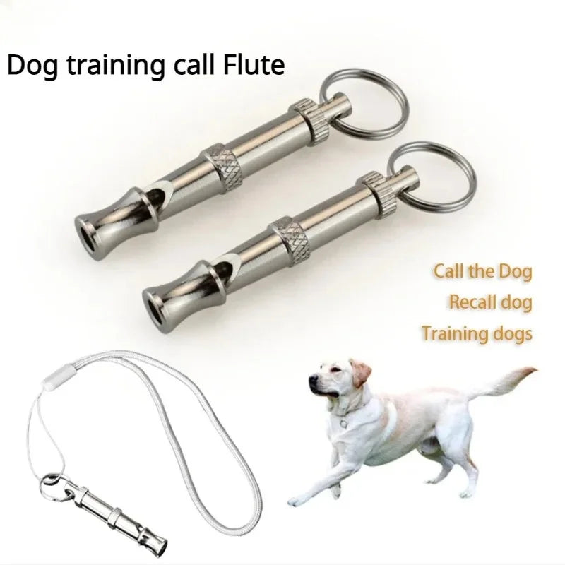 Ultrasonic Dog Training Whistle with Adjustable Frequency & Keychain