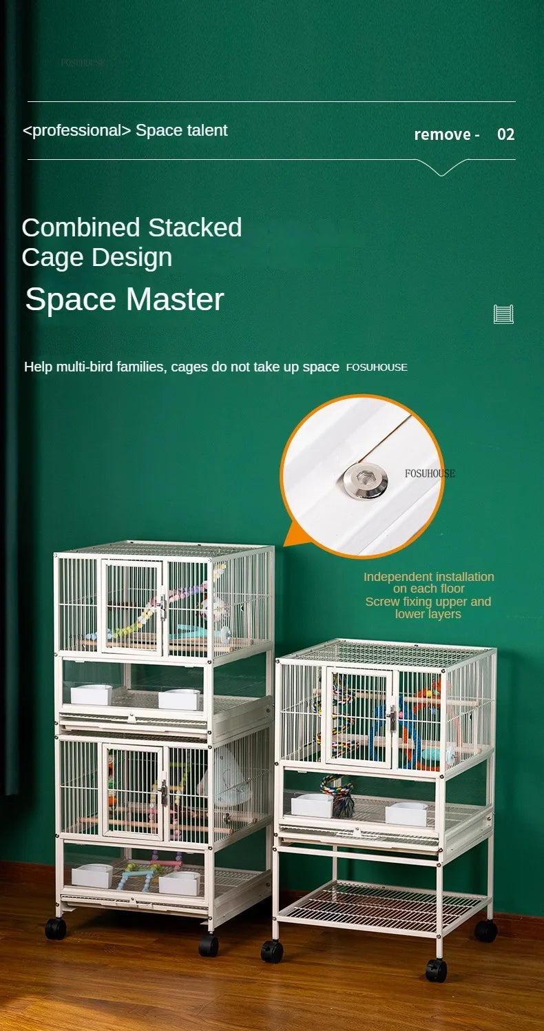Multi-Layer Stacked Iron Bird Cage
