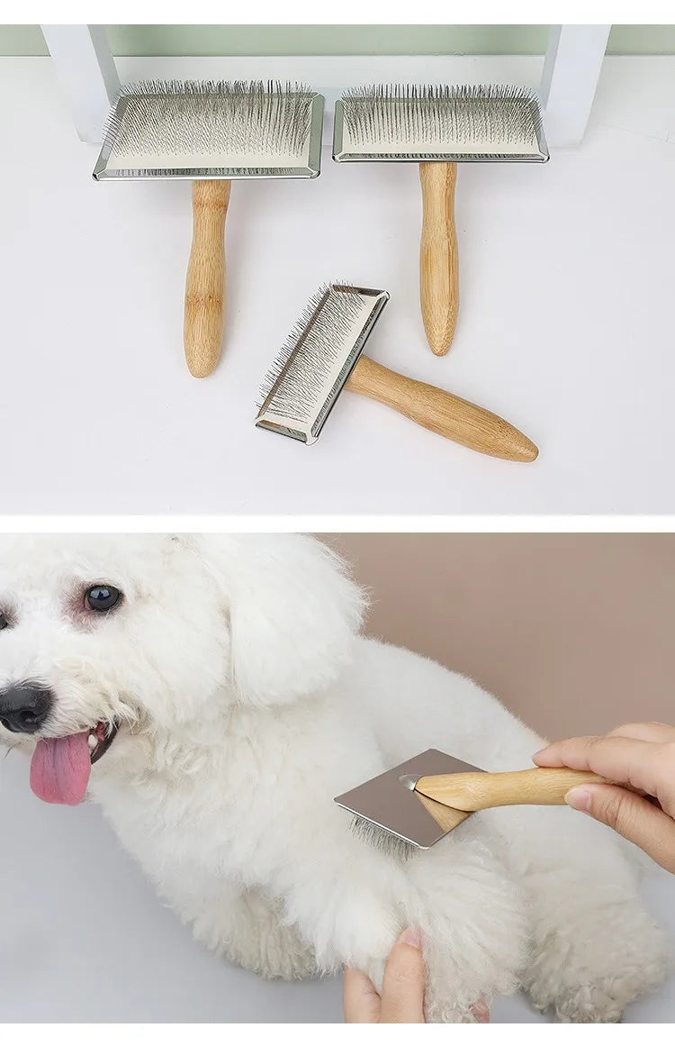 Solid Wood Pet Grooming Comb