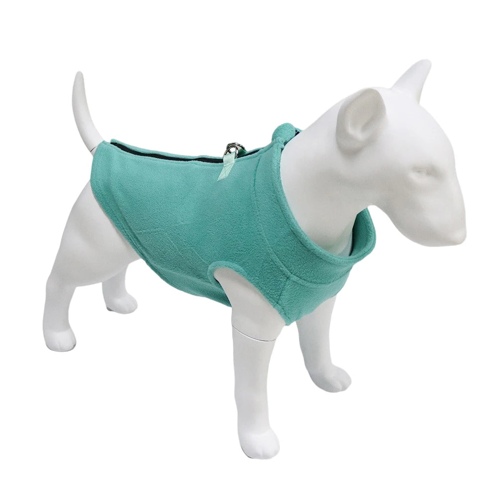 Winter Fleece Dog Jacket, Warm Coat for Small & Medium Dogs, Puppies, and Cats